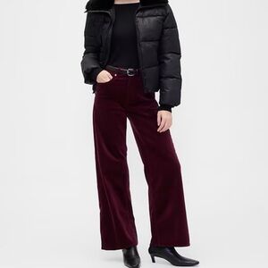 Burgundy Velvet Pants